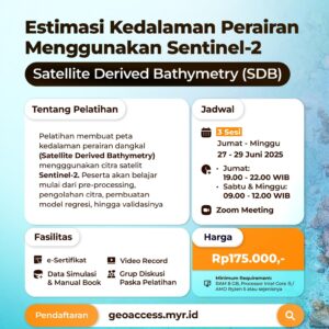 Estimasi Kedalaman Perairan Menggunakan Sentinel-2 (Satellite-Derived Bathymetry)