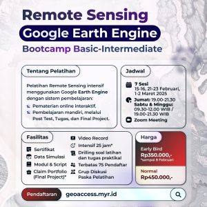 Bootcamp Remote Sensing Google Earth Engine Basic-Intermediate