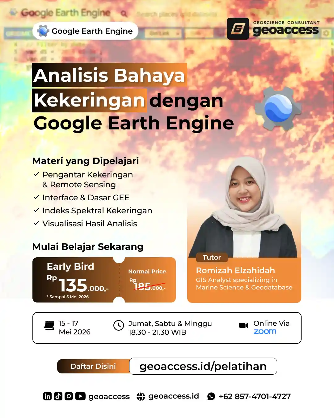 Analisis Bahaya Kekeringan Menggunakan Citra Satelit Google Earth Engine